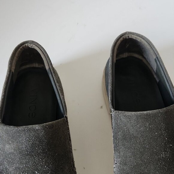 VINCE | Barron Slip-On Sneakers Olive Green Suede Mens Sz 9.5 - Picture 3 of 6